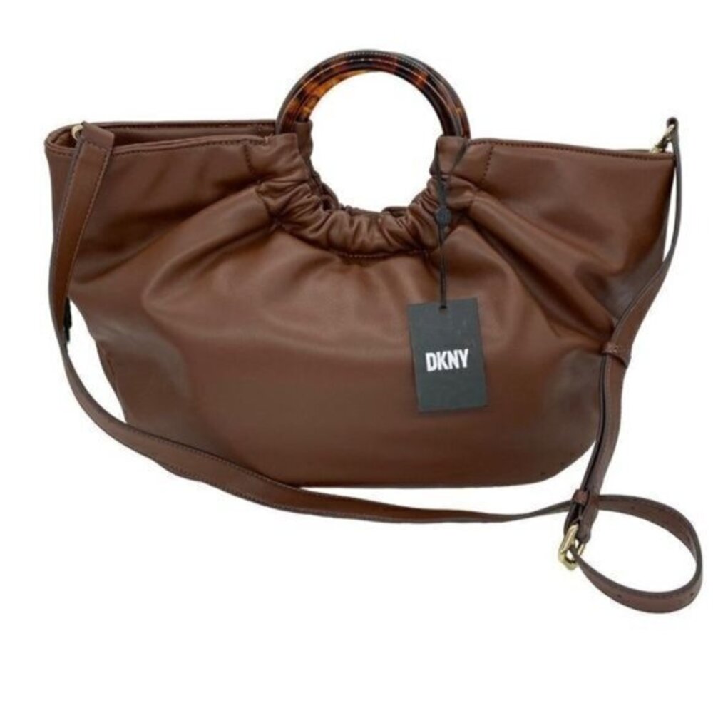 DKNY Eden Ruched Large Tote Top Handle Bag
